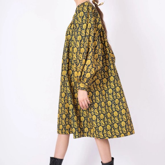 Batsheva Dresses Laura Ashley X Batsheva Beaumaris Dress In Camelot